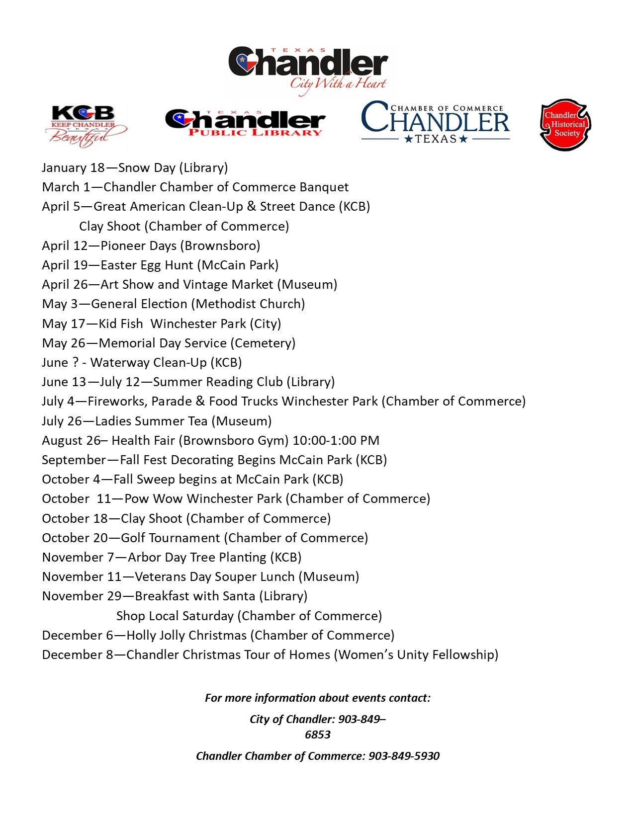 2025 Events in Chandler